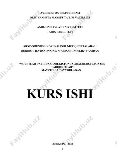 tarixshunoslik — DOCX