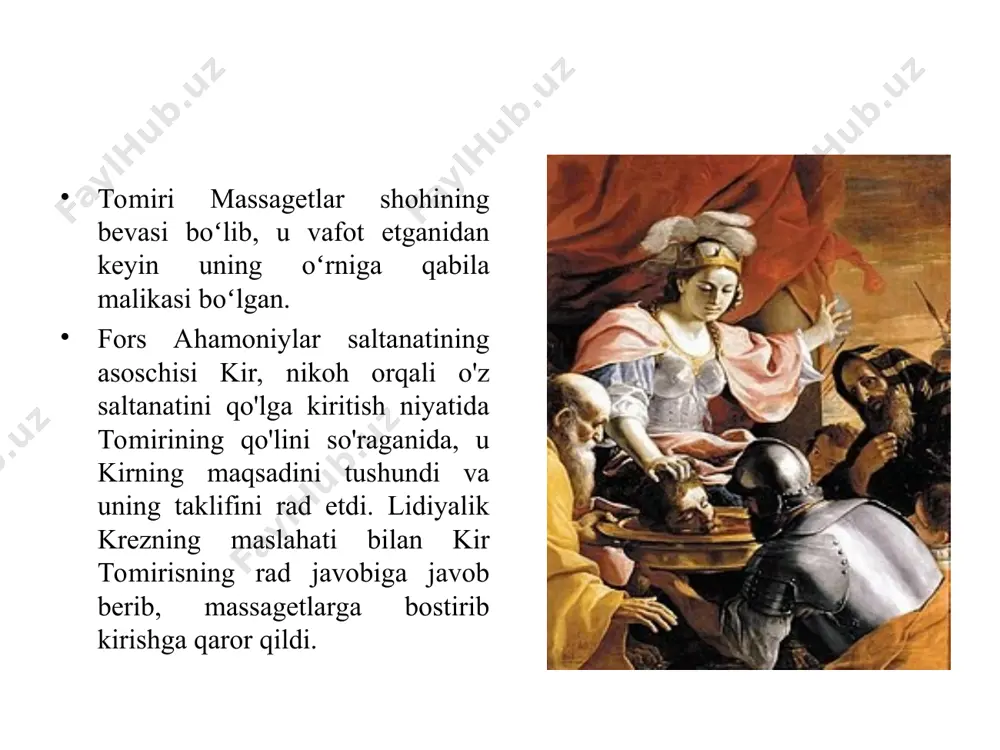 kmronlik qildi va pasargadada dafn qilindi, u erda uning qabri hisoblangan va kichik osiyo maqbaralarini eslatuvchi yodgorlik saqlanib qolgan. ushbu qabr yonida qisqa va kamtarona mixxat yozuvi bo'lgan fors-elam-bobil yozuvi o'yilgan - "men kurushman, shoh, ahamoniyman" va shuningdek, bu erda elam qirollik libosida va misr bosh kiyimida bo'lgan saroyni qo'riqlayotgan qanotli jonzot tasvirlangan. iskandarning hindistonga yurishi paytida sodir bo'lgan anarxiya paytida qabr talon-taroj qilindi, ammo makedoniyalik bosqinchi qaytib kelib, qaroqchilarni qatl qildi. biroq, ular unda deyarli hech qanday qimmatbaho narsalarni topmadilar va iskandar bunday buyuk bosqinchining dafn etilganidan hayratda qoldi