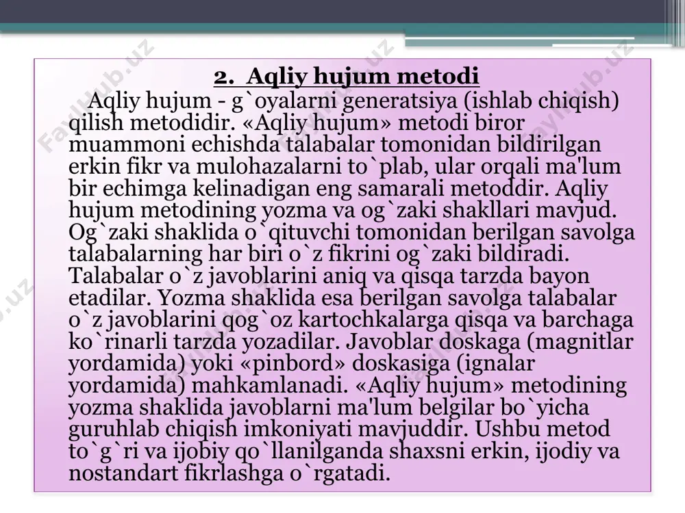 tarbiya tizimida samaradorlikka erishish usullari - Page 5