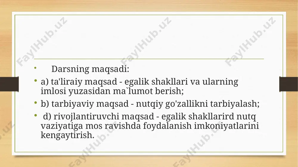 , kimni, nimani, barchaga, o‘qishga, beshovimizga kabi. kelishiklar belgili va belgisiz holda, ya’ni turlovchi affikslar bilan yoki turlovchi affikslarsiz ishlatiladi. belgili ishlatilish barcha kelishiklarga xos hodisadir. belgisizlik esa quyidagi kelishiklarda uchraydi: a) qaratqich kelishigi belgisiz qo‘llaniladi: cho‘l bag‘ri, maktab bog‘i; b) tushum kelishigi belgisiz qo‘llanadi: ariq qazimoq, ko‘chat o‘tqazmoq kabi. o‘zbek tilida oltita kelishik mavjud bo‘lib, ularning har biri o‘z shakli va ma’nosi hamda sintaktik vazifasiga ega. ular o‘zi birikadigan boshqa so‘zlar bilan quyidagicha munosabatda bo‘ladi: 1) qaratqich kelishigi ot bilan otni grammatik aloqaga kiritadi va moslashuvli birikma hosil qiladi: kitobning varag‘i, odamning gavdasi; 2) tushum, jo‘nalishi, o‘rin, chiqish kelishiklari ot bilan fe’lni o‘zaro bog‘laydi va boshqaruvli birikma hosil qiladi: kitobni o‘qidi, kitobda ko‘rdim, kitobga qaradi, kitobdan oldim kabi. kelishiklar kelishik affiksi so‘roqlari gapdagi vazifasi bosh kelishik – kim? nima? qayer? ega, kesim, sifatlovchi, undalma, atov gap qaratqich klishigi -ning kimning? nimaning? qayerning? qaratqich aniqlovchi tushum kelishigi -ni kimni? nimani? …