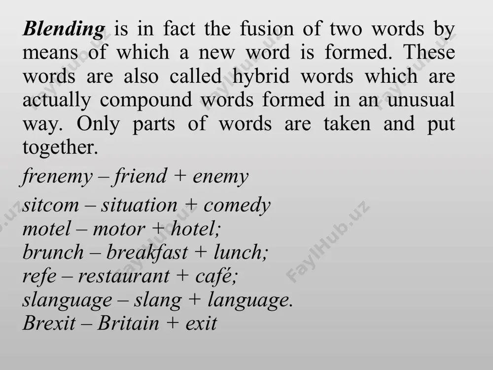 minor types of word-formationlecture 13 - Page 3