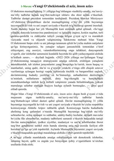 mustaqillik bayrami — DOC