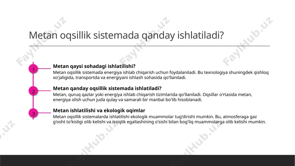 logik o'zgarishlarga ta'siri va uning qanday o'zgarishlarga olib kelishi haqida ma'lumot beriladi. metan gazining atmosferaga kiritilishi bilan ozbekistonda energiya ishlab chiqarishida qanday ro'yxatga olinganligi ham ko'rsatiladi. photo by megumi nachev on unsplash energetika sohasida metan ishlatilishi muammosi metan ishlatishining zaruratlar energetika sohasida metan ishlatilishi, energiya ishlab chiqarish uchun zaruratlar va foydalanishni oshirishga yo'l beradi. metan ishlatilishi muammolari metan ishlatilishida muammolar, transport, o'zgarmas energiya, va tozalashning muammolari keng ko'zda tutiladi. metan ishlatilishining eng yaxshi yo'llari metan ishlatilishida energiya samaradorligi, tozalash texnologiyalari, va ishlab chiqarish jarayonlarini yaxshilash keng qo'llaniladi. metan va ijtimoiy o'zgarishlar 1 metan va ijtimoiy o'zgarishlar metan ijtimoiy sohada ishlatilishi ekologik o'zgarishlarga olib keladi, adolatli ishlab chiqarish va energiya sohasidagi o'zgarishlarni ta'sir qiladi. 2 metan va energetika sohasidagi o'zgarishlar metan energiya ishlab chiqarish sohasida yuqori darajada ishlatiladi, bu esa ijtimoiy va ekologik o'zgarishlarga olib keladi. 3 metan ta'siri va ijtimoiy o'zgarishlar metanning kengayishi ijtimoiy o'zgarishlarni oshirishi, energiya sohasidagi rivojlanishni ta'sir …