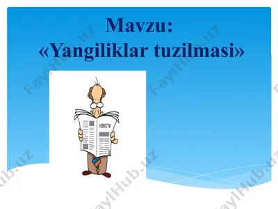yangiliklar tuzilmasi — PPTX