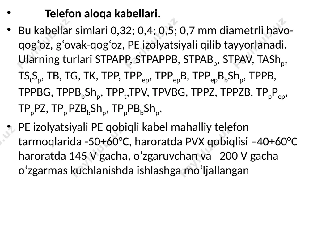 yuqori chastotali kordel-ps izolyatsiyali simmetrik kabel - Page 5