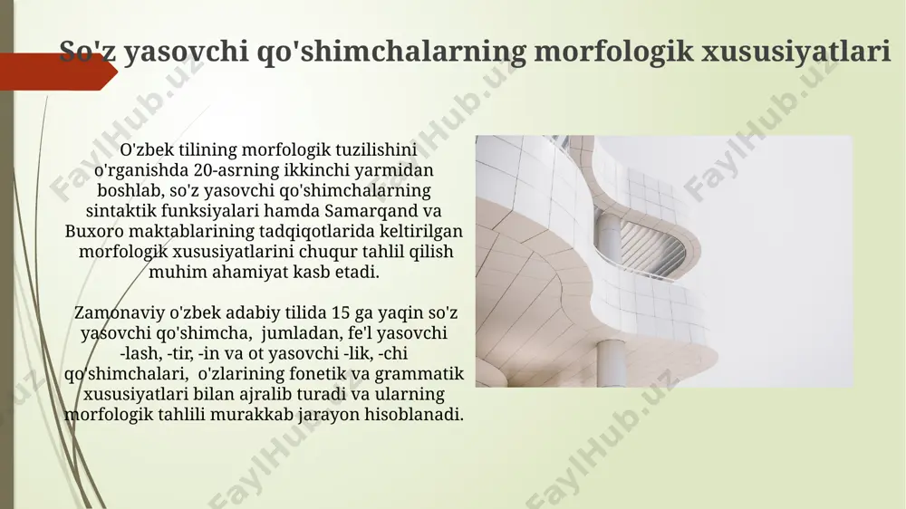 hozirgi oʻzbek adabiy tilida morfemalarning turlari - Page 5