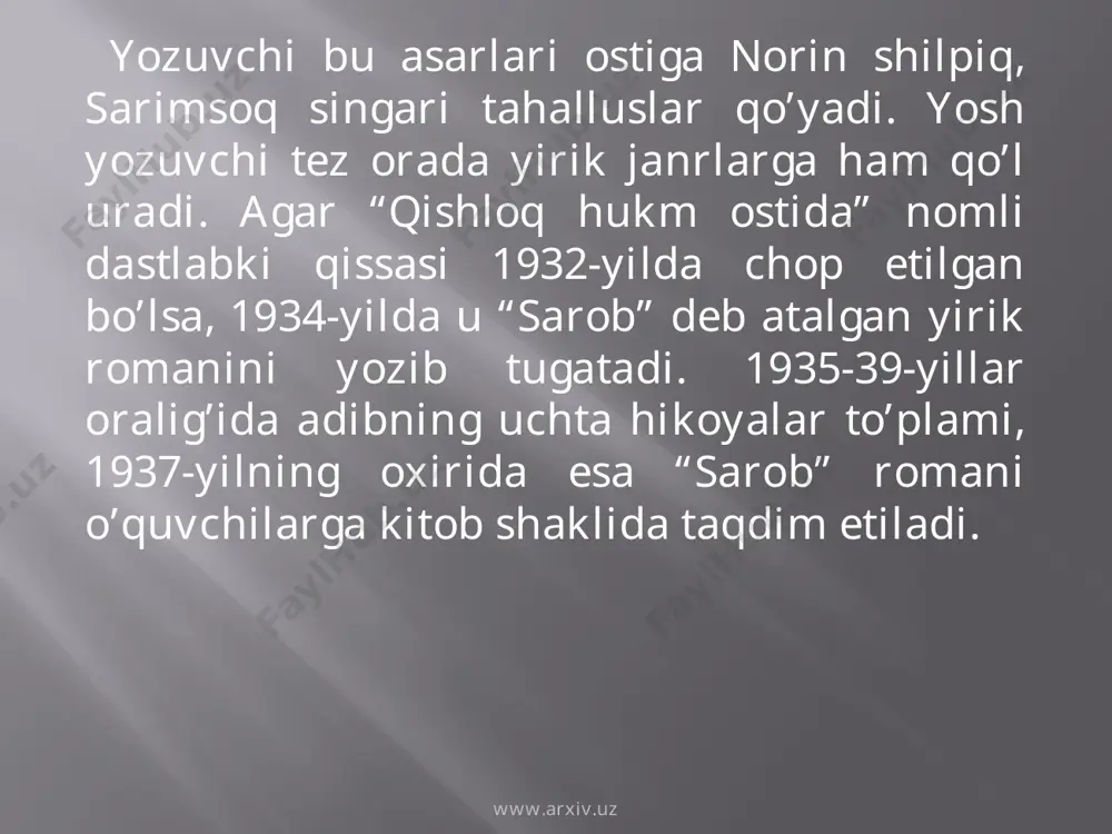 abdulla qahhor hayoti va ijodi - Page 4