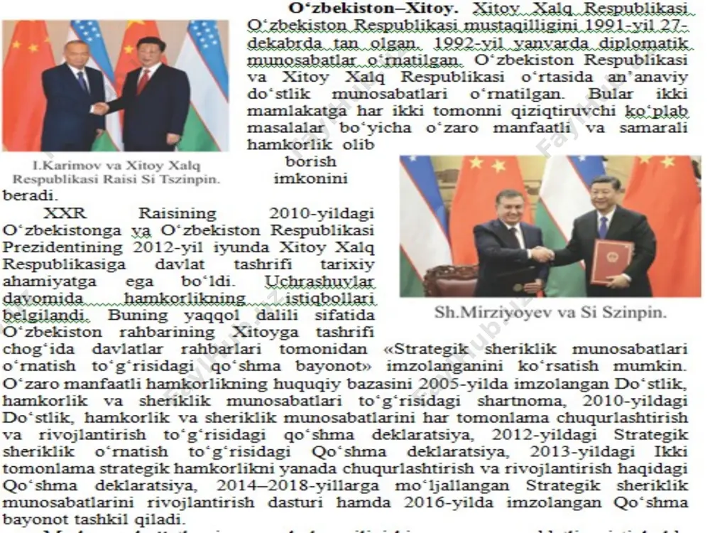 o‘zbekiston va jahon hamjamiyati - Page 4