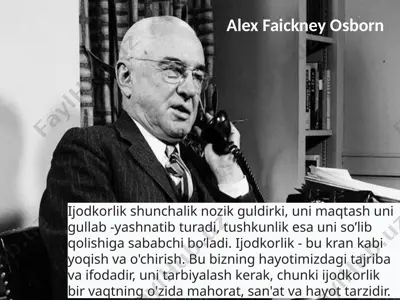 alex faickney osborn — PPTX