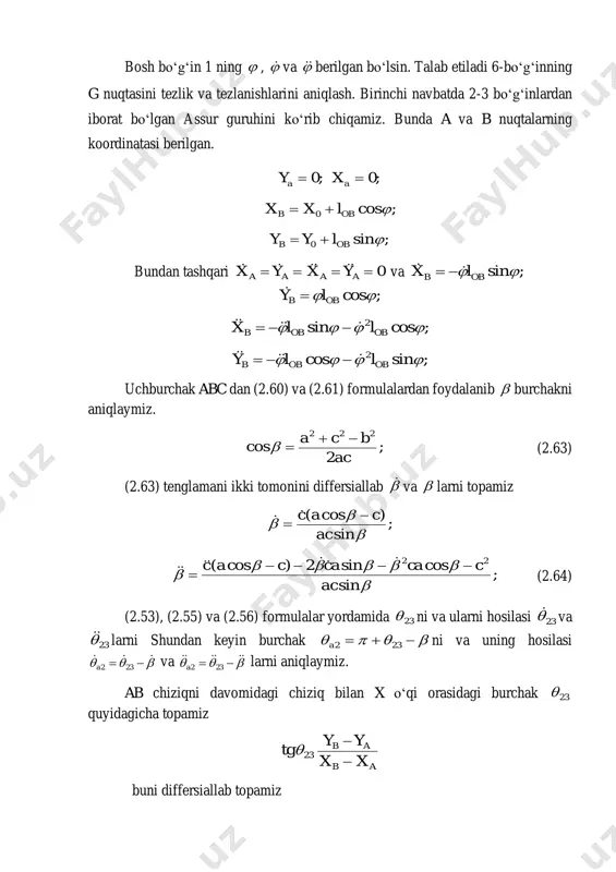 ko‘p bo‘g‘inli mexanizmlarni grafo-analitik usulini o‘rganish - Page 4