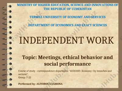 ethical behavior and social responsibility — PPT