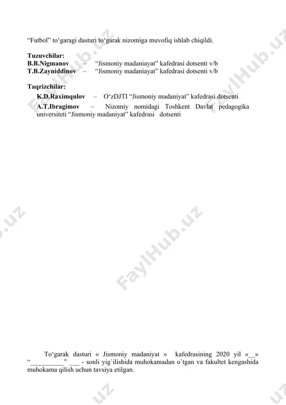 likasi konstitutsiyasiga, joriy qonunchilikka, ilmiy kengash qarorlariga, rektor buyruqlariga, mazkur nizomga, shuningdek, demokratizm, oʻz-oʻzini boshqarish, qonunchilik printsiplariga tayanadi. ii. toʻgarakka a’zolik 2.1. toʻgarakka mustaqil ravishda ish olib borayotgan, yoki fakultetdagi har qanday kafedraning ishlarida ishtirok etayotgan yoki ishtirok etishni xohlaydigan, shu ta’lim muassalarida oʻqiyotgan barcha talabalar a’zo boʻlishi mumkin. 2.2. toʻgarak a’zoligiga qabul qilish unga a’zo boʻluvchining toʻgarak rahbari nomiga yozgan yozma arizasi hamda bir oʻqituvchining yoki ota-onalarining tavsiyasi asosida amalga oshiriladi. 2.3. har bir a’zoning qabul qilinishi tegishli qaror asosida rasmiylashtiriladi, yangi a’zo toʻgarak a’zolari roʻyxatiga kiritiladi va unga tegishli tarzdagi a’zolik bileti topshiriladi. 2.4. toʻgarak a’zosi toʻgarakdan mazkur nizom talabalarini buzgan taqdirda toʻgarakning umumiy yigʻilishi qarori bilan chetlashtirilishi mumkin. iii. toʻgarak a’zolarining huquq va majburiyatlari toʻgarak a’zolari quyidagi huquqlarga ega: 1. toʻgarakning rahbar organlariga saylash va saylanish; 2. toʻgarak ishida ishtirok etish; 3. sport tadbirlarida ishtirok etish; 4. toʻgarak rahbarini yozma ravishda ogohlantirgan holda toʻgarak a’zoligidan chiqish. iv. …