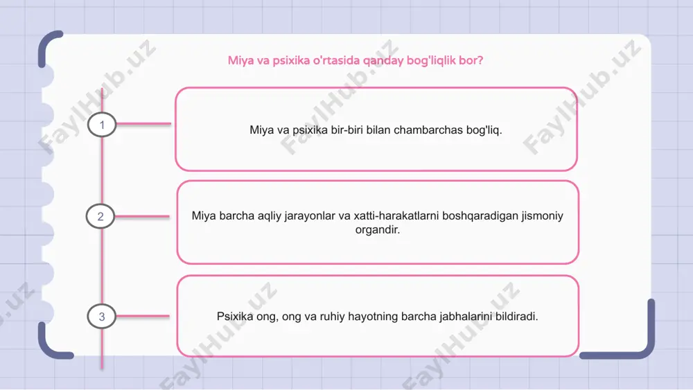tushunchamizda inqilob qilmoqda va psixiatrik kasalliklarni tashxislash va davolash usullarini o'zgartirish imkoniyatiga ega. miyaning sirlarini ochib, nevrologiya biologiya va psixologiya o'rtasidagi murakkab o'zaro bog'liqlik haqida yangi tushunchalarni taklif qiladi va inson psixikasini yanada yaxlitroq tushunishga yo'l ochadi. e'tiboringiz uchun rahmat