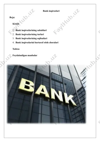 bank inqirozlari — DOCX