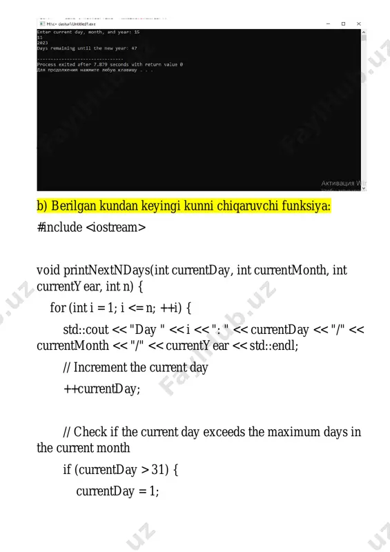 yanada yangi yilga qancha muddat qolganini topuvchi funksiya - Page 5