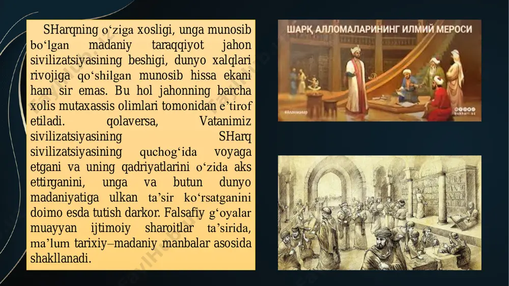cheksiz, gazsimon apeyrondan iborat, issiqlik va sovuqlik, quruqlik va namlik apeyrondan ajralib chiqib, moddaning bir holatdan ikkinchi holatga o`tishini ta’minlaydi, deb hisoblagan. uning ta’limotini zamondoshi, shogirdi anaksimen davom ettirdi. anaksimen (eramizdan avvalgi 588-525 yillar) havo — olamning asosi, deb bilgan. uningcha, havoning quyuqlashishidan suv, yer, tosh kabi moddalar tashkil topgan, siyraklashishidan esa olov paydo bo`lgan.