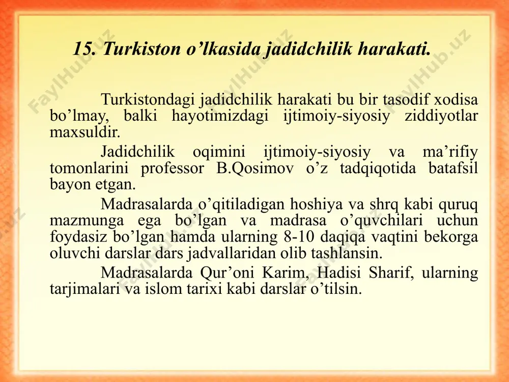 turkiston o’lkasida jadidchilik harakati - Page 3