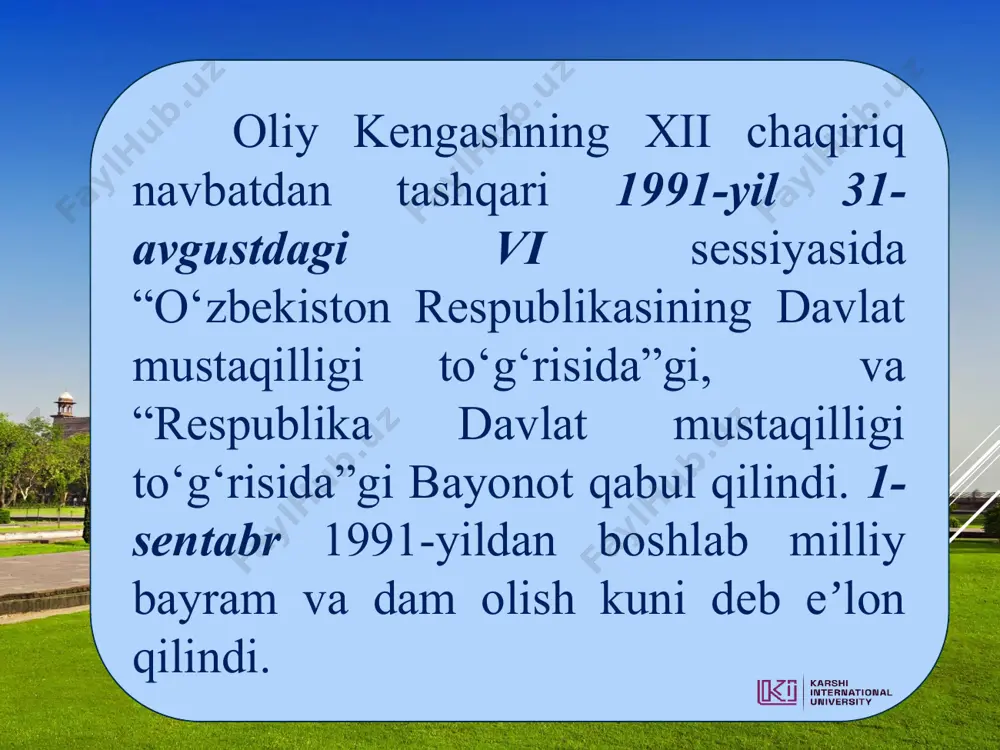 o'zbekistonning mustaqil tashkil topishi va tarixiy ahamiyati - Page 3