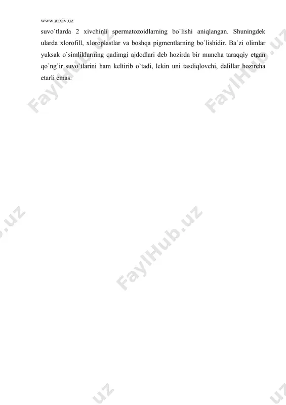 yuksak o`simliklarning umumiy tavsifi - Page 4