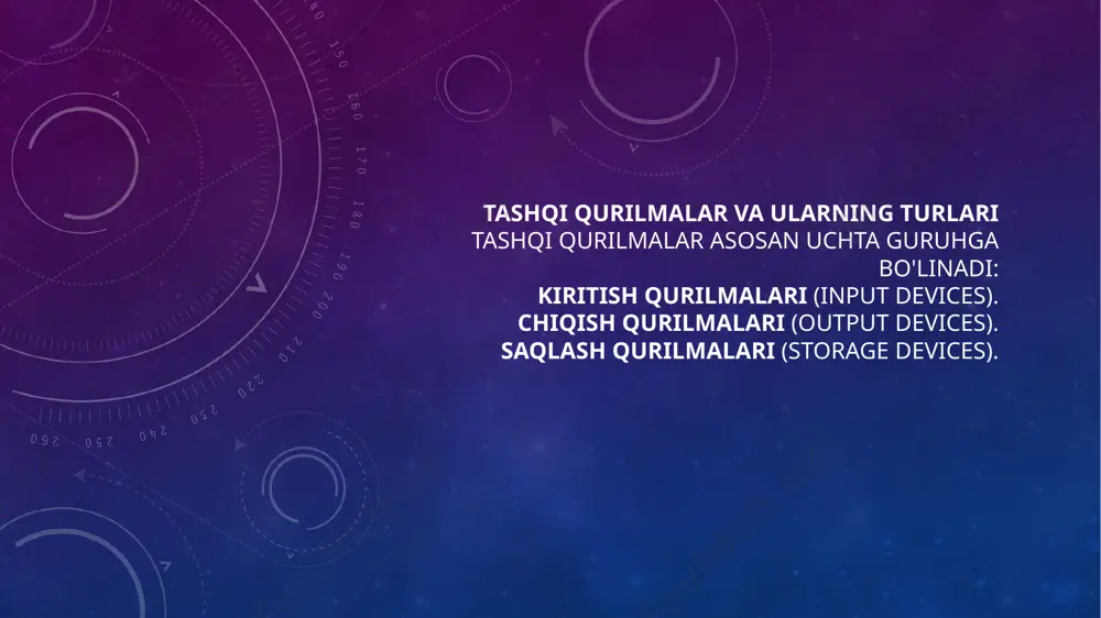 tashqi qurilmalar turlari va vazifalari - Page 3