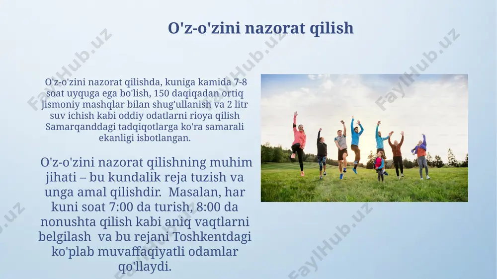 sogʻlom turmush tarzini shakllantirish tamoyillari - Page 5