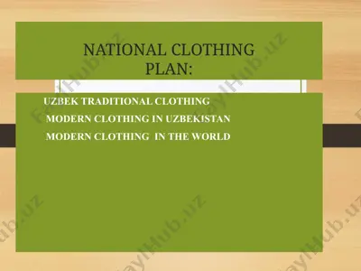 uzbek traditional clothing — PPT