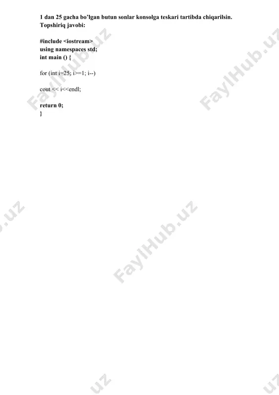 c++ tilida operatorlar - Page 3