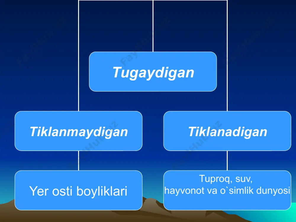 tabiiy zaxiralar tasnifi, turlari - Page 5