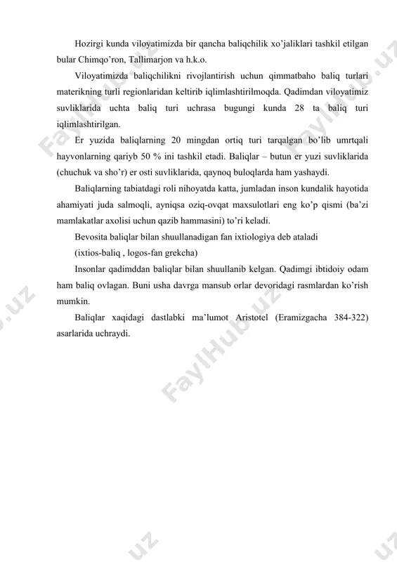 baliqlar ekologiyasi va iqtisodiy ahamiyati - Page 5