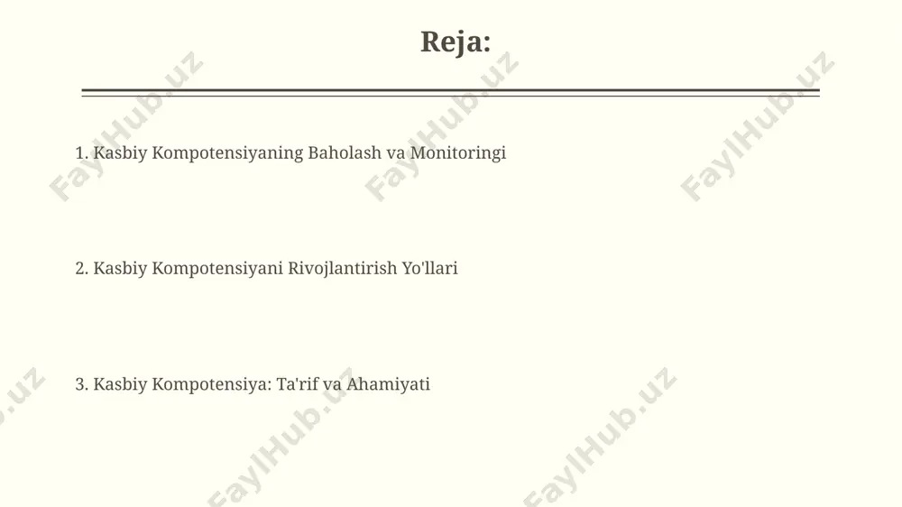 baga ega mutaxassislar bilan aloqalarni kengaytiradi. yangi bilimlarni o'zlashtirish usullari "spaced repetition" usuli bilan yangi lug'atlarni yodlash samaradorligini 25% ga oshirish mumkin, kuniga 15-20 ta yangi so'zni o'rganib, bu metod bilan london universiteti tadqiqotchilari tomonidan tasdiqlangan. yangi ko'nikmalarni o'zlashtirishda 70/20/10 qoidasidan foydalaning: 70% amaliyot, 20% boshqalardan kuzatish va 20% maqsadli treninglar orqali, masalan, o'zbekiston davlat jahon tillari universitetida. kasbiy kompetentsiyani baholash va takomillashtirish malaka oshirish kurslari va treninglar, xususan, 50 soatdan ortiq davom etadigan dasturlar, xalqaro standartlarga moslashtirilgan va issiqlik-energetika sohasidagi mutaxassislarning kompetensiyasini sezilarli darajada oshiradi. kasbiy kompetentsiyani baholashda 360 daraja baholash usuli samarali boʻlib, u xodimlarni oʻzlari, hamkasblari va rahbarlari tomonidan baholanadi, natijada ob'ektivroq baholarga erishiladi, masalan, toshkentdagi yirik kompaniyalarda qoʻllaniladi. kasbiy ko'nikmalarni aniqlash 2023-yilgi tadqiqotlar shuni ko'rsatdiki, o'zbekistondagi mutaxassislarning 30 foizi o'z kasbiy ko'nikmalarini yaxshilash uchun qo'shimcha o'qishga ehtiyoj sezadi, ayniqsa, ingliz tili va dasturlash tillari bo'yicha. kasbiy ko'nikmalarni aniqlashda, masalan, samarqanddagi texnologiya kompaniyalarida ishlaydigan mutaxassislarning 7 dan …