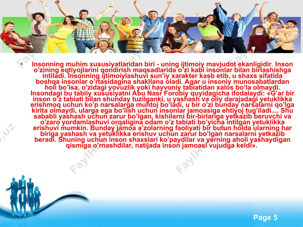 jamiyati shunday jamiyatki, unda aholining biron-bir guruhi boshqa bir guruhni o’ziga bo’ysundira olmaydi, shuningdek, erkaklar bilan ayollarni bir-biri bilan bog’lab turuvchi ko’plab ijtimoiy, fuqaroviy, diniy, iqtisodiy, madaniy aloqa va munosabatlar yanada rivojlanadi. bu g’oya 80-yillarda avj olgan demokratiyalashtirish jarayoni natijasida alohida mazmun kasb eta boshladi va u totalitar davlatlarga qarama-qarshi bo’lgan ijtimoiy andoza sifatida talqin qilina boshlandi.