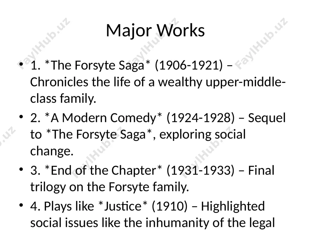 john galsworthy: his literary creativity - Page 3