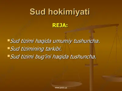 sud hokimiyati — PPT