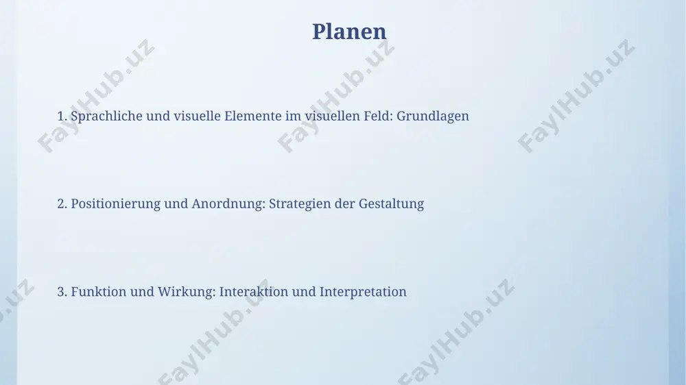 aktivierend, während kühle farben (blau, grün) beruhigung signalisieren und die lesbarkeit von bis zu 10% verändern können. analyse visueller kommunikation gestaltungsprinzipien wie die drittel-regel oder der goldene schnitt (ca. 1,618) werden in der analyse visueller kommunikation zur erklärung von kompositionsentscheidungen und deren wirkung auf den betrachter herangezogen. eine quantitative analyse visueller kommunikation kann z.b. die blickbewegung von probanden (n=20) mittels eye-tracking erfassen und die aufmerksamkeitsverteilung auf einzelne visuelle elemente messen. interaktion von sprache und bild die räumliche anordnung von bild und text, z.b. oben/unten oder links/rechts, beeinflusst die kognitive interpretation und das verständnis um bis zu 20%, abhängig vom kulturellen kontext. visuelle metaphern, die sprachliche konzepte repräsentieren (z.b. "bergauf kämpfen"), zeigen eine höhere erinnerungsleistung (ca. 15% höher) als rein sprachliche präsentationen derselben konzepte. visuelle felder: eine einführung sakkaden, schnelle augenbewegungen, ermöglichen das fokussierte betrachten von ca. 3-4 verschiedenen visuellen informationen pro sekunde, was die effizienz der informationsaufnahme beeinflusst. die verarbeitung …