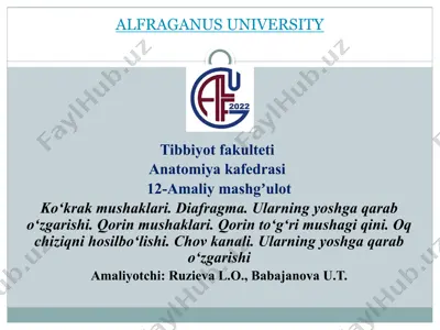 alfraganus university — PPTX