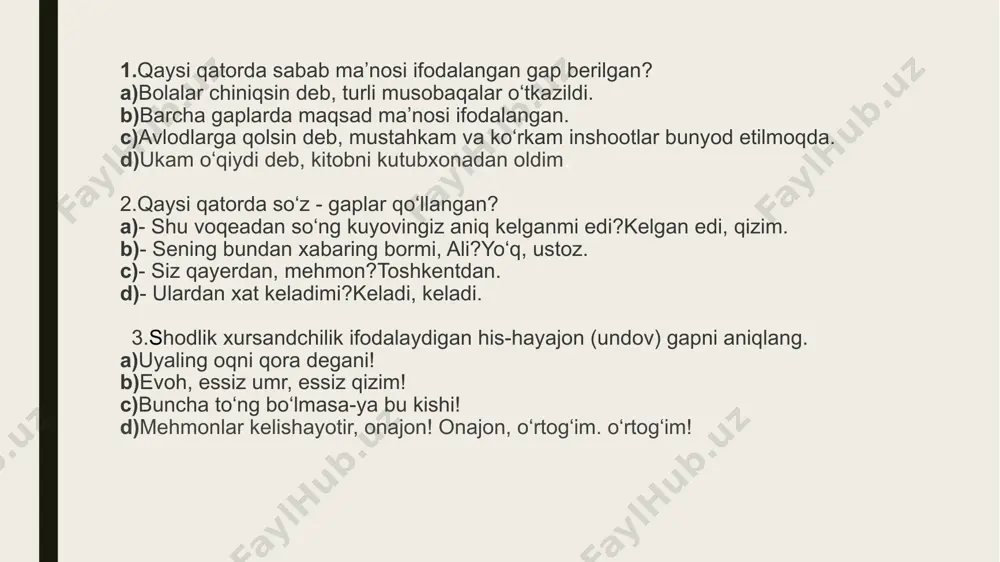 gap turlari bo’yicha viktorina va testlar - Page 4