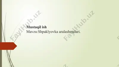 shpaklyovkaaralashmalari — PPTX