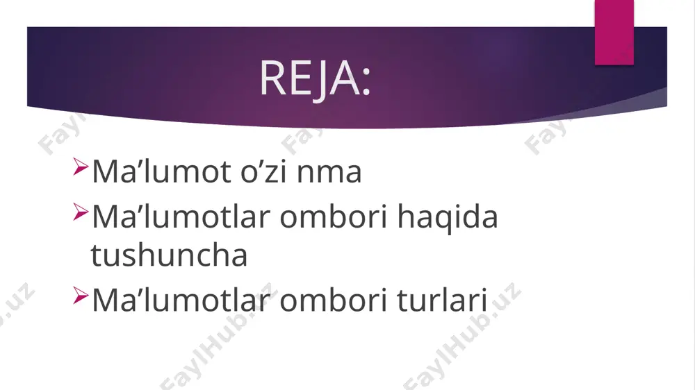 ma'lumotlar ombori haqida - Page 2