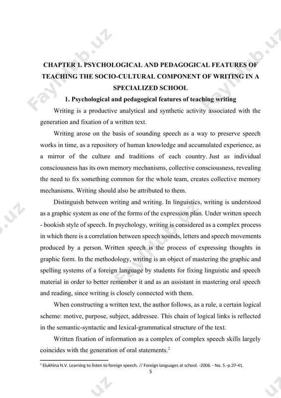 pressed and internally pronounced language forms. when writing, a transition is made from a word pronounced aloud or to oneself, to a visible word. in the process of speaking, there is a transition from a word spoken to oneself to a word spoken aloud. the writer first imagines or perceives (when recording by ear) those sound complexes that are subject to fixation. then he correlates them with the corresponding graphemes. when generating a written statement based on a printed text, the work begins with the perception of graphemes, after which they are associated with the corresponding phonemes. a coherent written statement is anticipated not only by the pronunciation of the generated text, but also by an abbreviated tracing of the order of presentation, including the course of development of thought. anticipatory synthesis presupposes, first of all, the ability to choose the right words, distribute subject features (i.e., content elements) in …