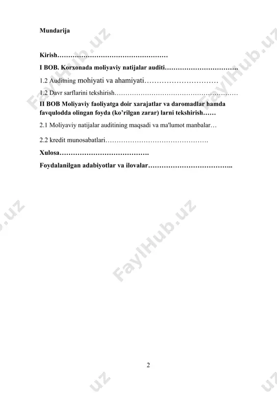 im.”1. o‘zbekiston respublikasi prezidentining 2017-yil 7-fevraldagi «o‘zbekiston respublikasini yanada rivojlantirish bo‘yicha harakatlar strategiyasi to‘g‘risida»gi2 pf-4947-sonli farmonida belgilangan 2017–2021-yillarda o‘zbekiston respublikasini rivojlantirishning beshta ustuvor yo‘nalishi bo‘yicha harakatlar o‘zbekiston respublikasi prezidenti sh.m.mirziyoyevning “2021-yilda mamlakatimizni rivojlantirishning eng muhim ustuvor vazifalari to‘g‘risidagi o‘zbekiston respublikasi prezidentining parlamentga murojaatnomasi”. 2020-yil 29-dekabr. o‘zbekiston respublikasi prezidentining 2017-yil 7-fevraldagi «o‘zbekiston respublikasini yanada rivojlantirish bo‘yicha harakatlar strategiyasi to‘g‘risida»gi pf-4947-sonli farmoni. strategiyasida1 belgilangan vazifalardan kelib chiqib, o‘zbekistondaamalgam oshirilayotgan ijtimoiy-iqtisodiy islohotlar davridaauditorlik faoliyatining me’yoriy-huquqiy va uslubiy bazasi takomillashtirilmoqda, shuningdek, auditorlik faoliyatini litsenziyalashning soddalashtirilgan va muddatsiz tizimi joriyetilmoqda, bu auditorlik xizmatlari bozorining shakllanishiga vamahalliy auditorlik tashkilotlari auditorlik kompaniyalarining yirikxalqaro tarmoqlariga kirishini ta’minlashga imkon yaratadi.jahon iqtisodiyotiga jadal sur’atlar bilan integratsiyalashayotgan o‘zbekistonda hozirgi kunda xalqaro moliyaviy hisobotlar va audit standartlariga o‘tish masalalariga alohida e’tibor berilmoqda. mamlakatimizda auditorlik faoliyatini yanada takomillashtirish zarurati bozor iqtisodiyoti talablariga javob beradigan tijorat direktori, moliya direktori, mijozlar bilan ishlash va xaridlar bo‘yicha loyiha menejeri va boshqa yangi lavozimlarni xalqaro amaliyotga mos …