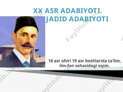18 asr ohiri 19 asr boshlarida taʼlim, ilm-fan sohasidagi oqim — PPTX
