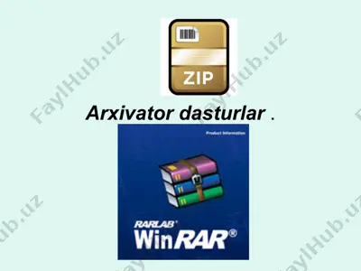 arxivator dasturlar — PPTX