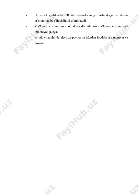 windows operatsion tizimi haqida umumiy ma‘lumotlar - Page 4