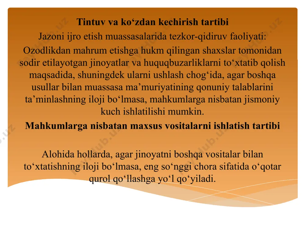 jazoni ijro etish muassasalaridagi rejim - Page 5