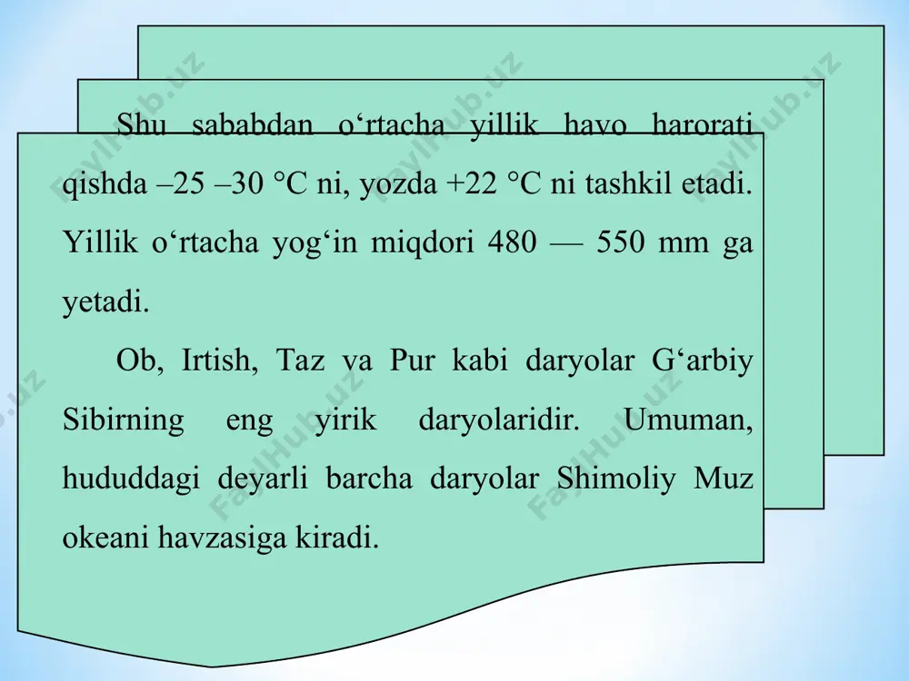 g‘arbiy va sharqiy sibir 6-sinf - Page 5
