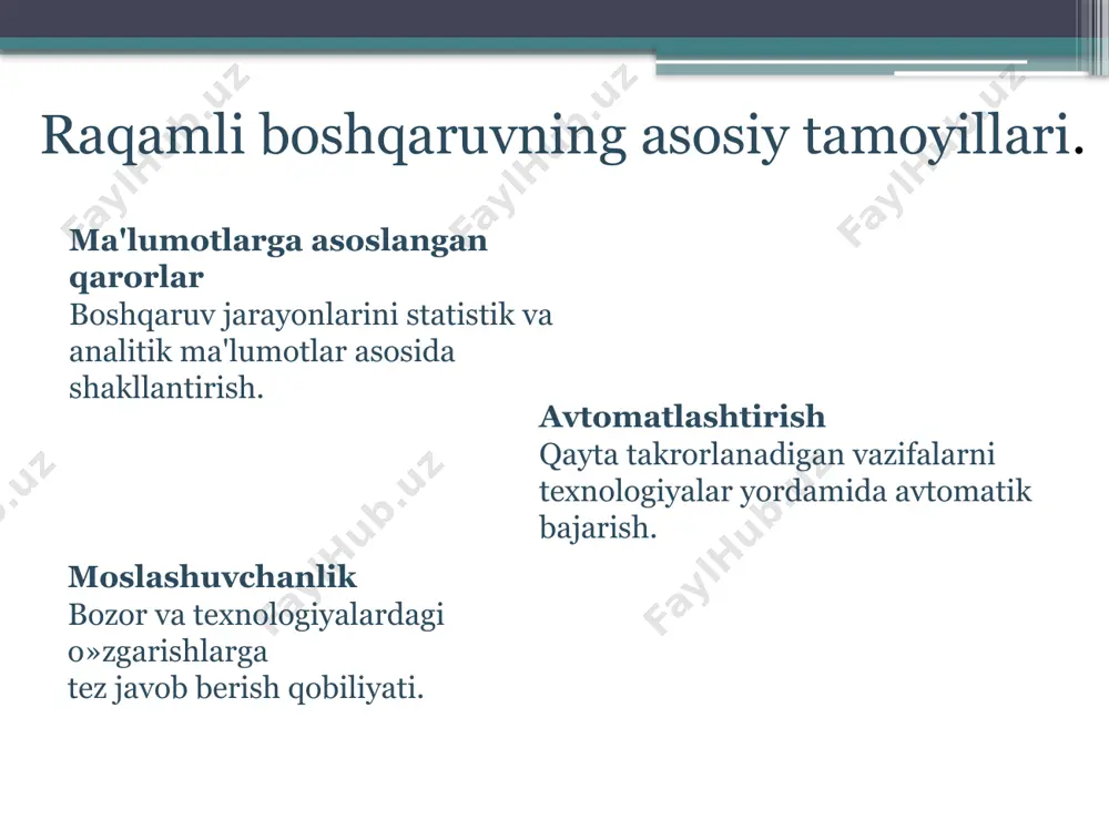 raqamli boshqaruvning asosiy masalalari va o‘zgarishlari - Page 5