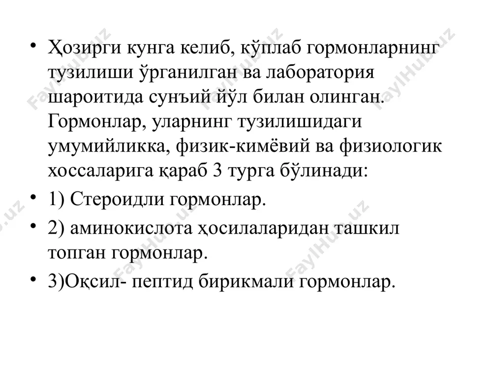aъzolarning oziro gumorallari va endokrin bezlar - Page 5