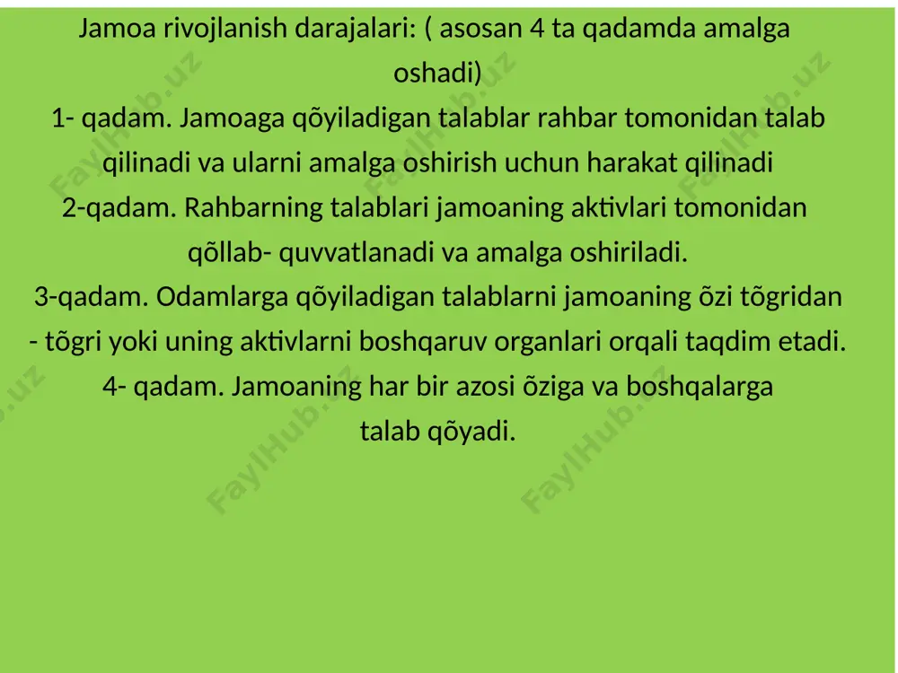 jamoani shakllantirishning istiqbol rejalari - Page 5