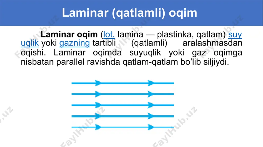 suyuqlik va gazlar harakati. oqimning uzluksizlik teoremasi. bernulli tenglamasi 10-sinf,23-mavzu - Page 2