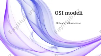 osi modeli — PPTX